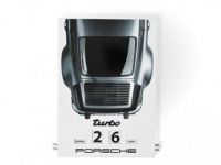 Porsche 911 Turbo enamel calendar