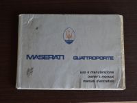 maserati quattroporte 3 ownwer's manual