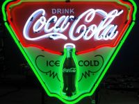 Drink Ice Cold Coca Cola Neon Sign