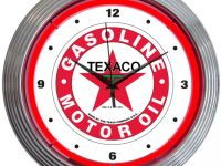 Texaco Oil Neon Clock